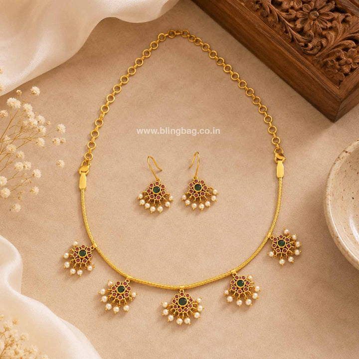 Multicolor Yoshita Antique Jewellery Set - New Arrival