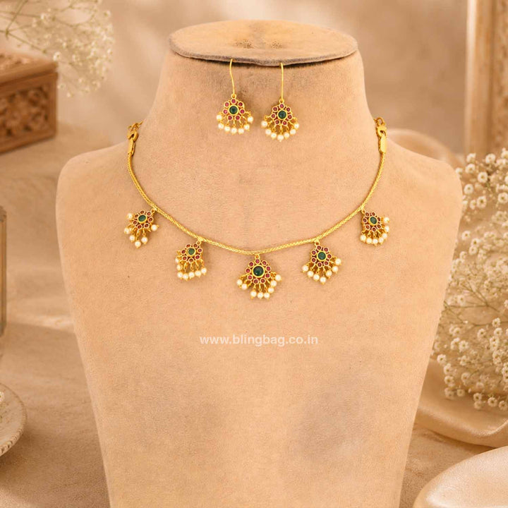 Multicolor Yoshita Antique Jewellery Set - New Arrival