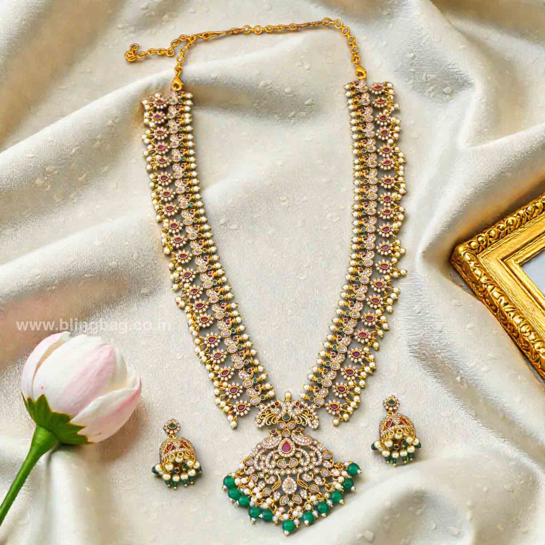 Multicolor Zelara Victorian Jewellery Set - New Arrival