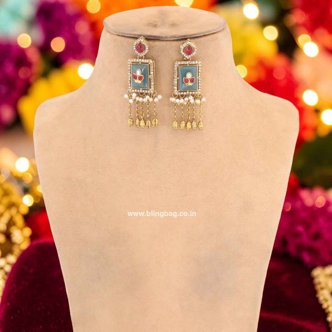 Multicolor Zoyaani Heritage Jewellery Set