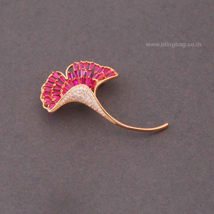 Pink Arc Brooch