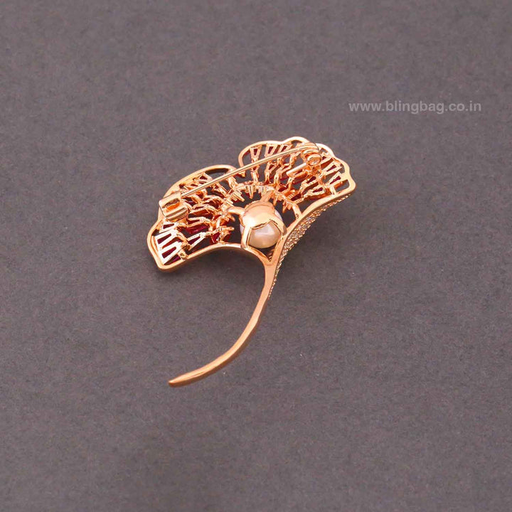 Pink Arc Brooch