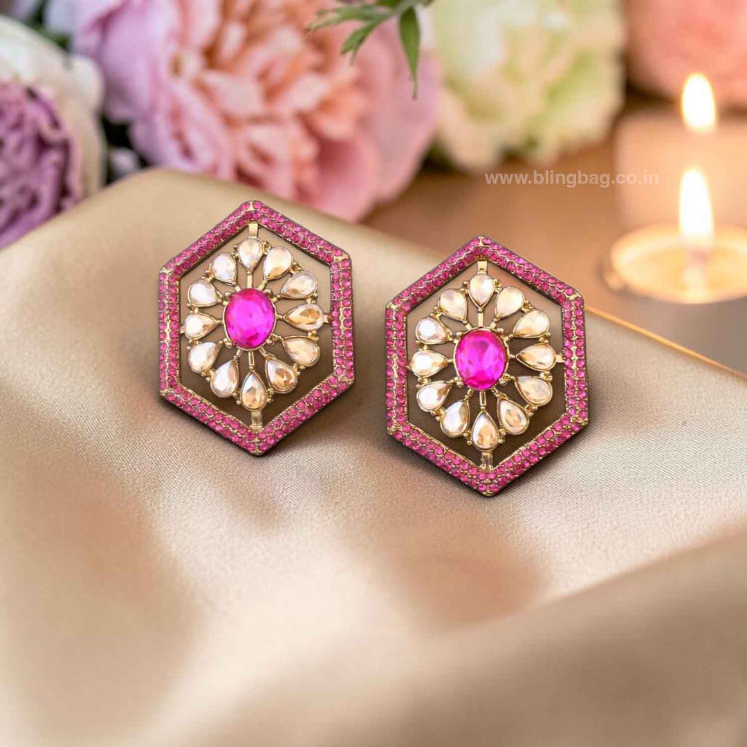 Pink Pineeti Studs