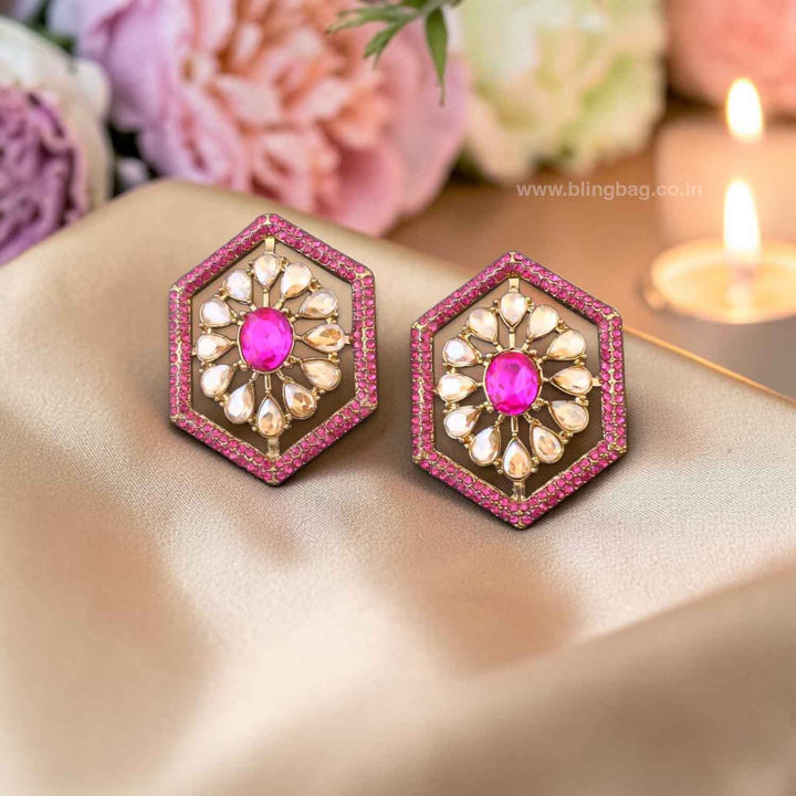 Pink Pineeti Studs