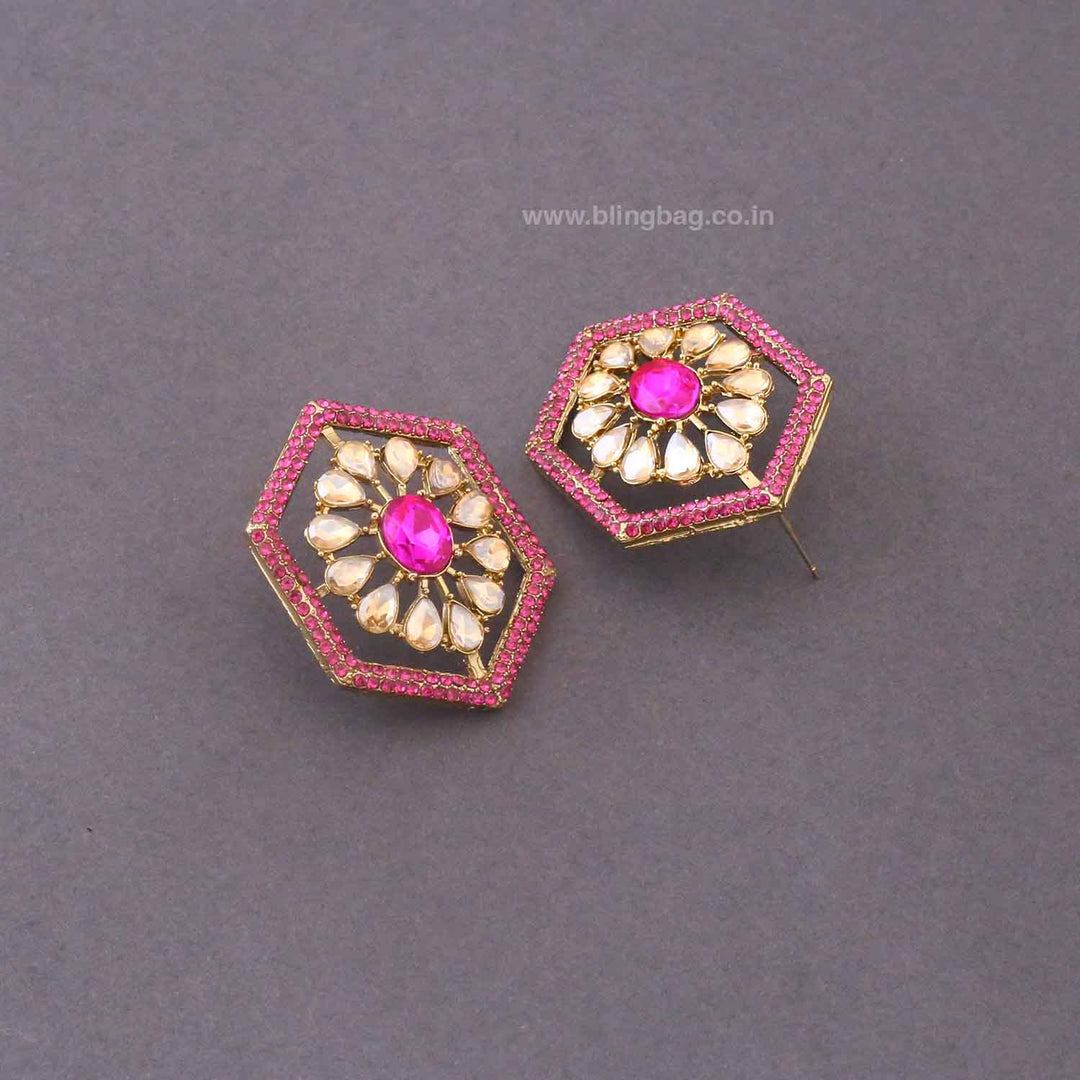 Pink Pineeti Studs