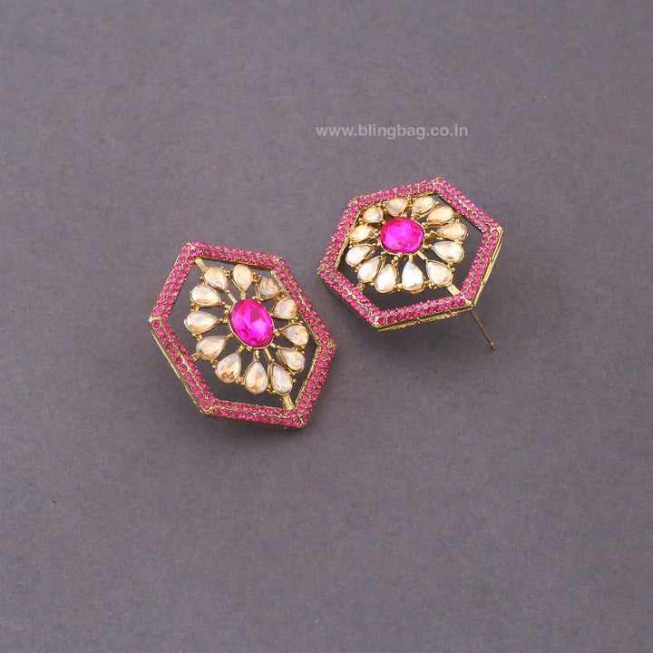 Pink Pineeti Studs