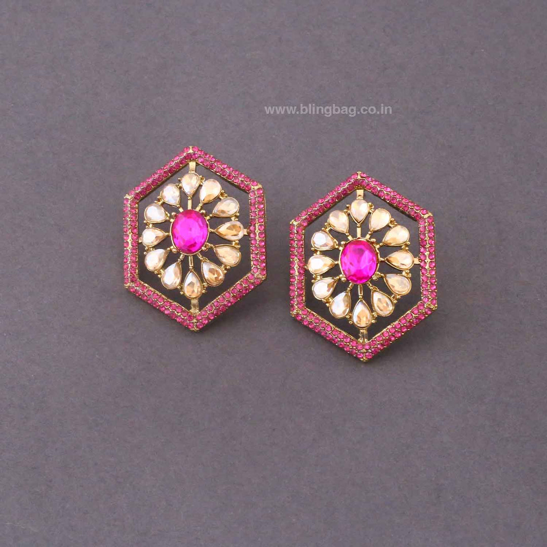 Pink Pineeti Studs