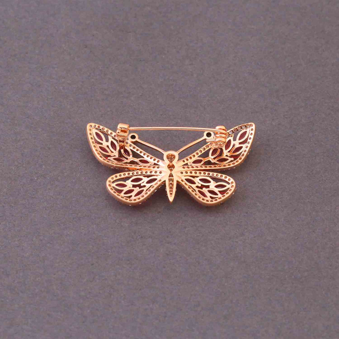 Pink Prism Butterfly Brooch
