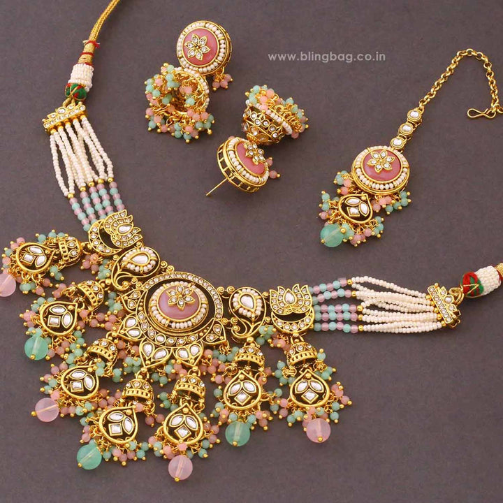 Prismatic Alankrita Kundan Jewellery Set