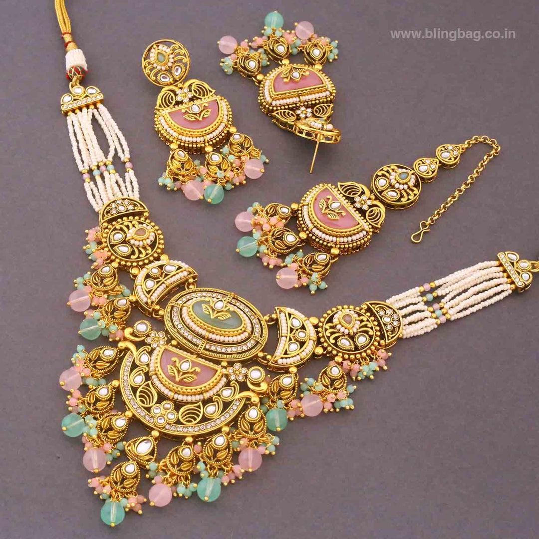 Prismatic Bhavyaa Kundan Jewellery Set