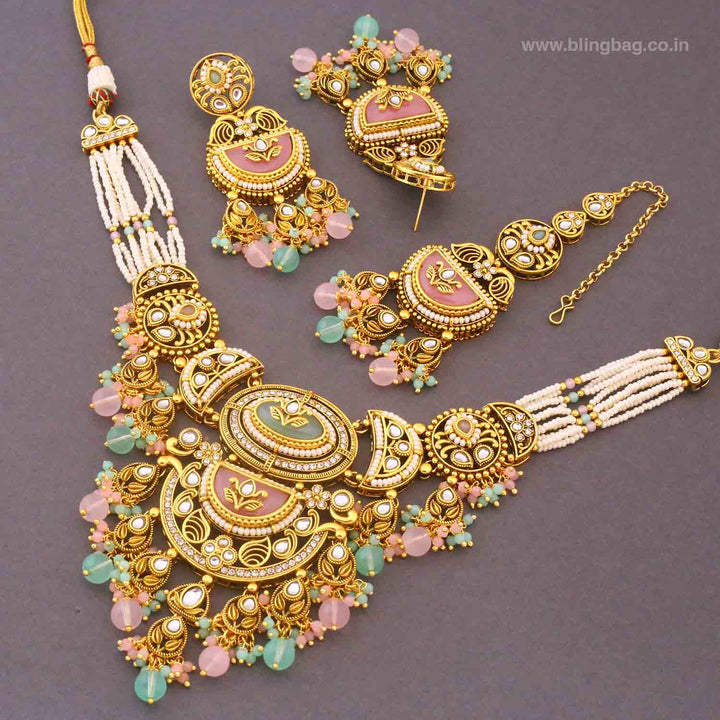 Prismatic Bhavyaa Kundan Jewellery Set