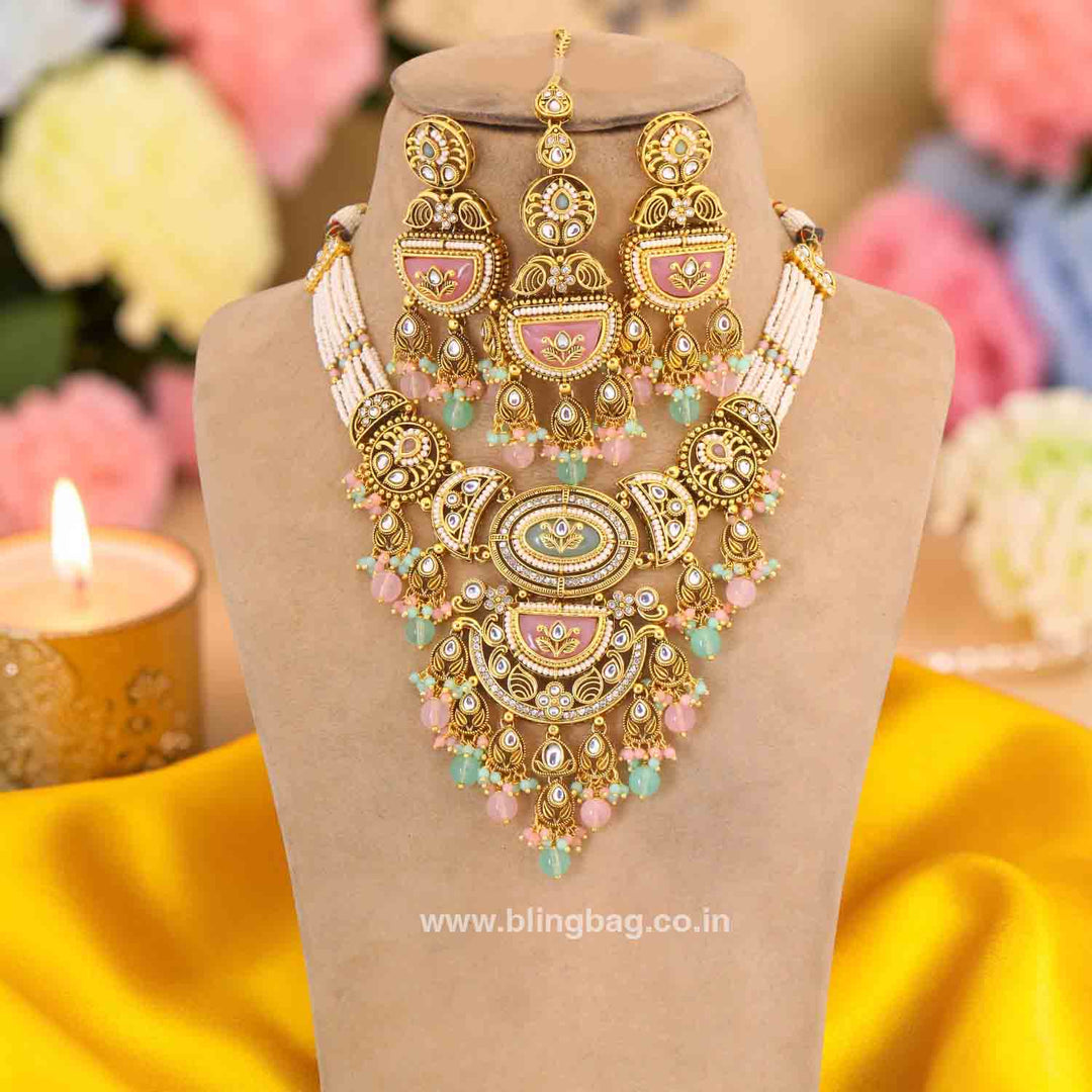 Prismatic Bhavyaa Kundan Jewellery Set
