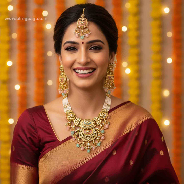 Prismatic Bhavyaa Kundan Jewellery Set