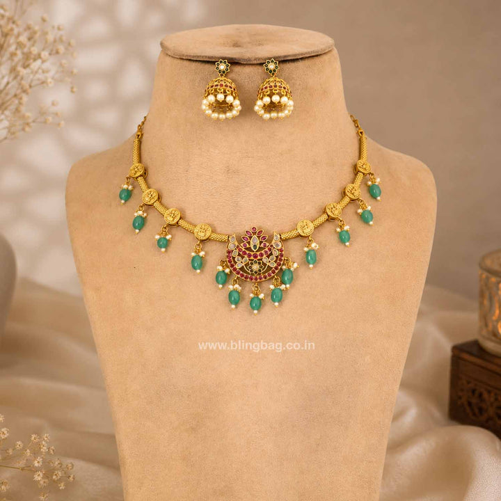 Prismatic Chandikai  Temple Jewellery Set - New Arrival