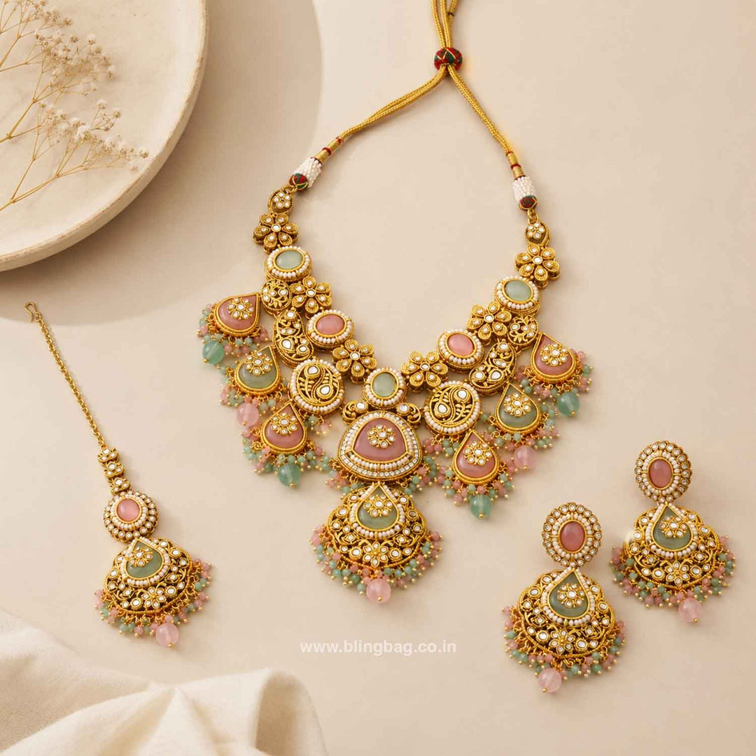 Prismatic Ishitaa Kundan Jewellery Set