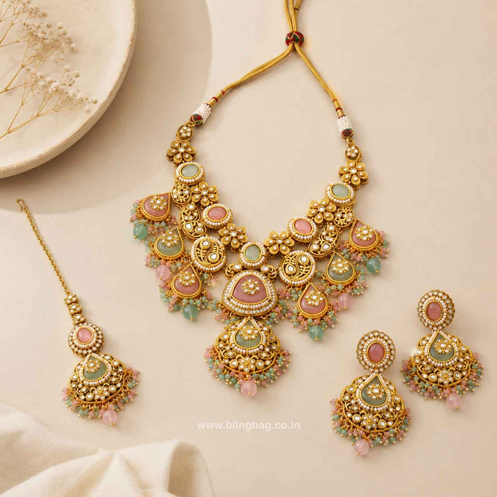 Prismatic Ishitaa Kundan Jewellery Set