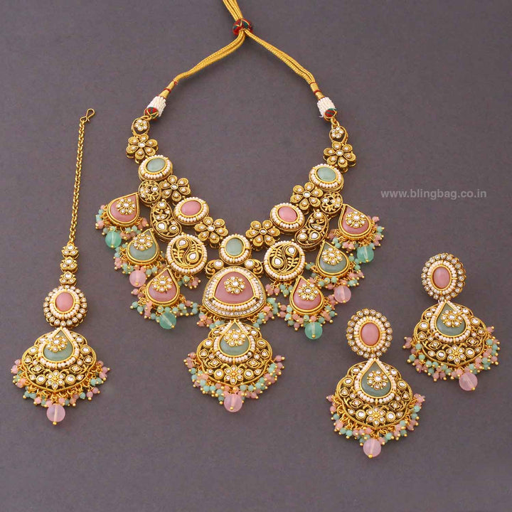 Prismatic Ishitaa Kundan Jewellery Set