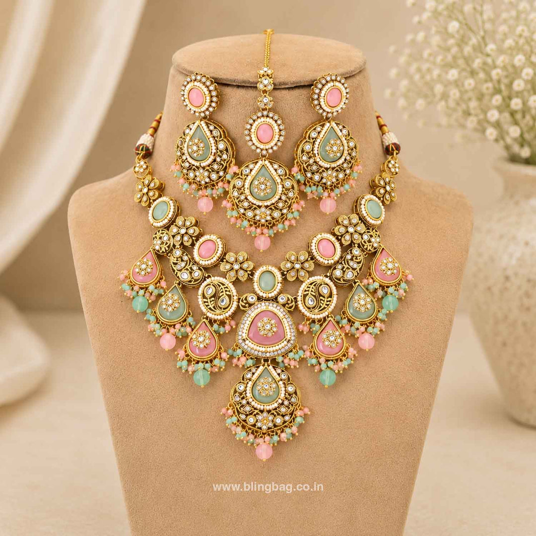 Prismatic Ishitaa Kundan Jewellery Set