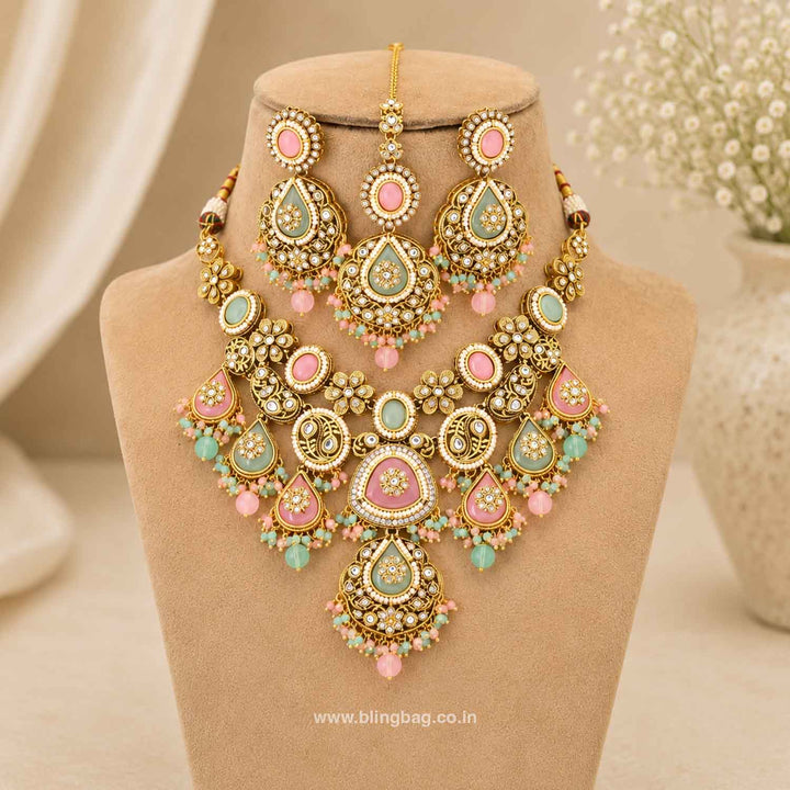 Prismatic Ishitaa Kundan Jewellery Set