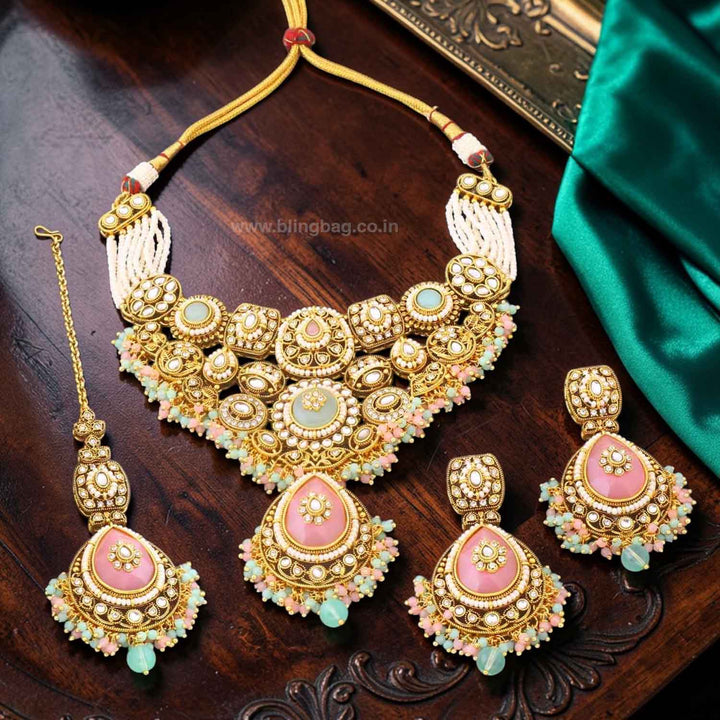 Prismatic Lavaani Kundan Jewellery Set