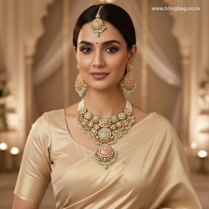 Prismatic Lavaani Kundan Jewellery Set