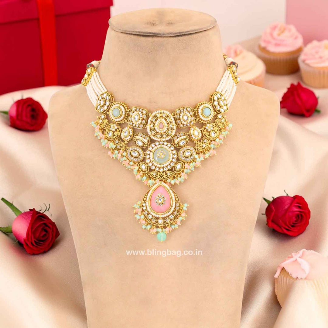 Prismatic Lavaani Kundan Jewellery Set