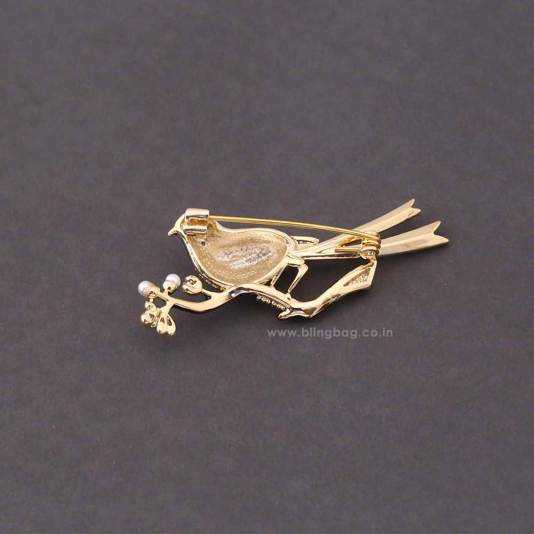 Prismatic Parrot Brooch