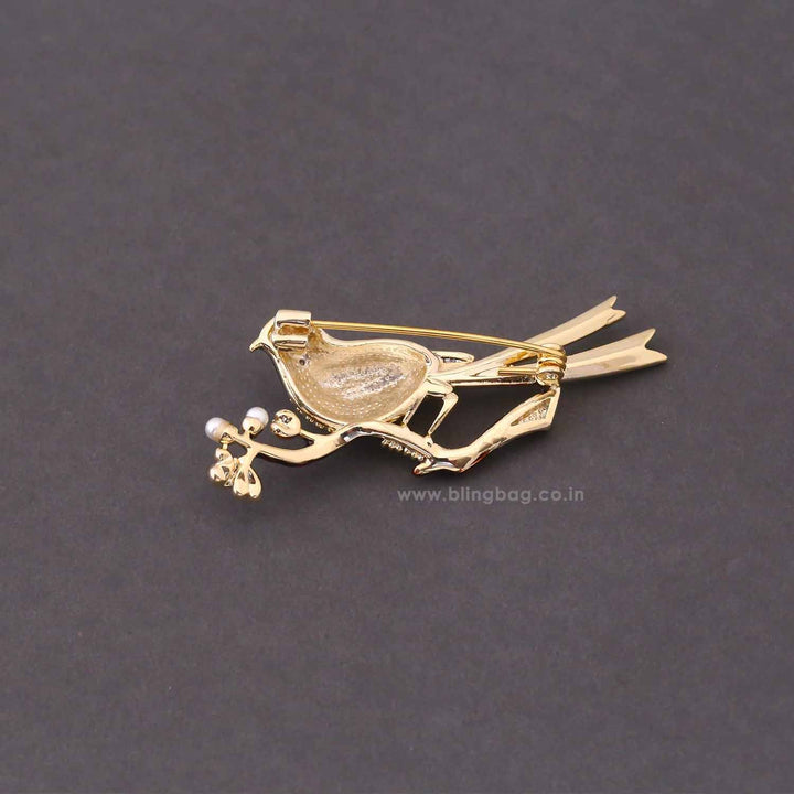 Prismatic Parrot Brooch