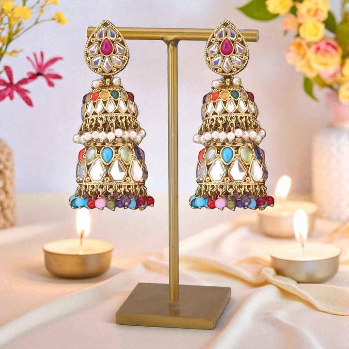 Prismatic Sreesha Jhumkis