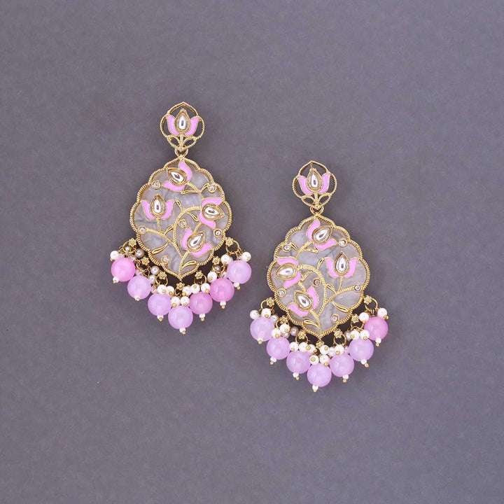 Purple Almas Chandbalis