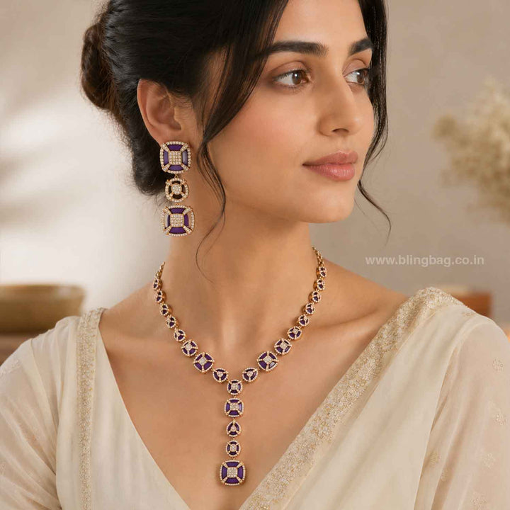 Purple Annae Victorian Jewellery Set- New Arrivals