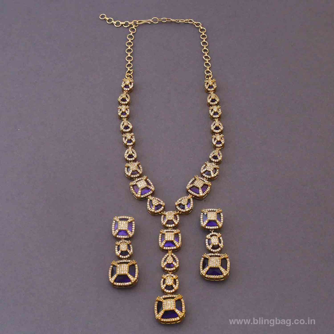 Purple Annae Victorian Jewellery Set- New Arrivals
