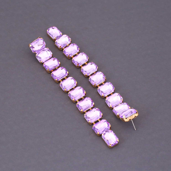 Purple Calico Danglers