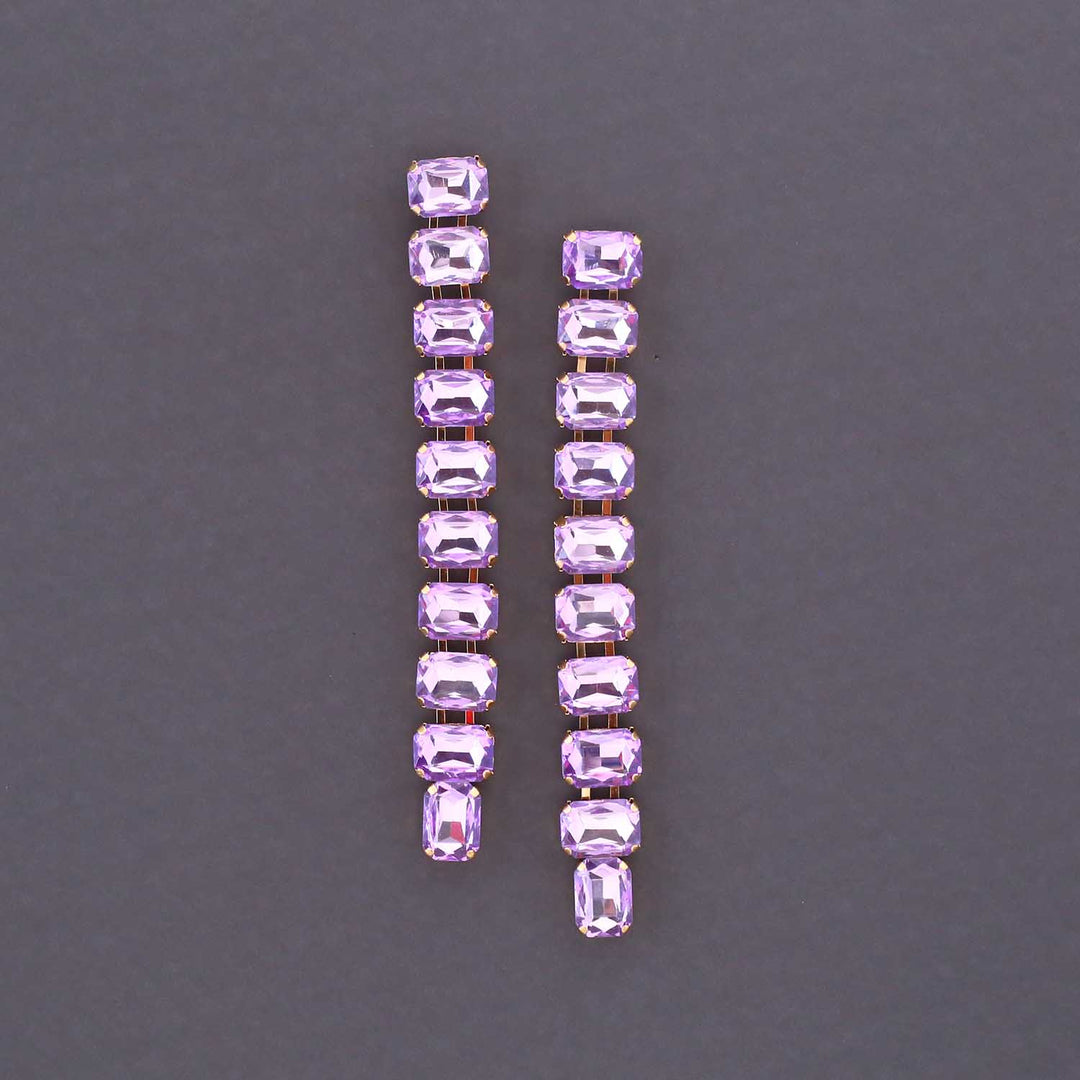 Purple Calico Danglers