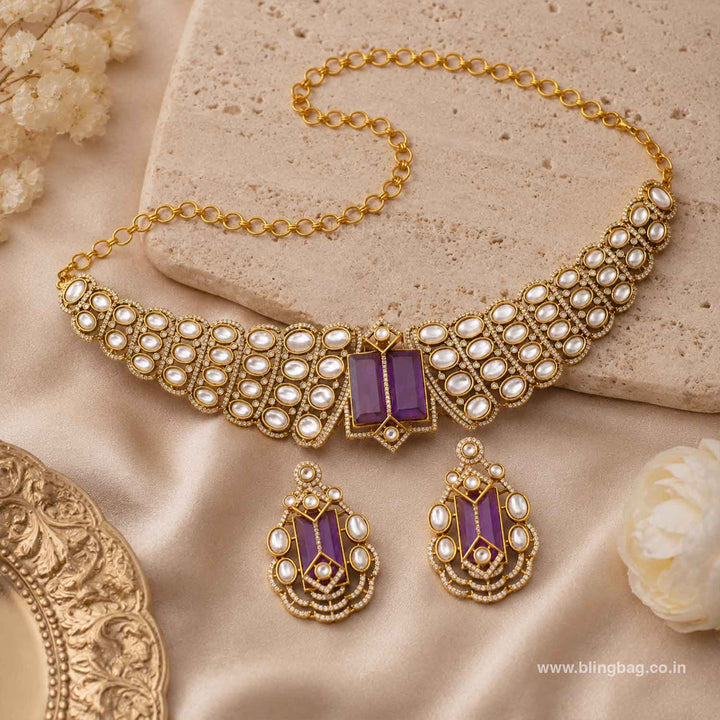Purple Krison Hasli Victorian Jewellery Set - New Arrival
