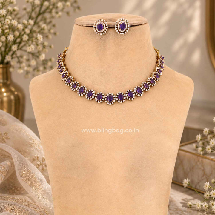 Purple Mariabella Victorian Jewellery Set - New Arrival