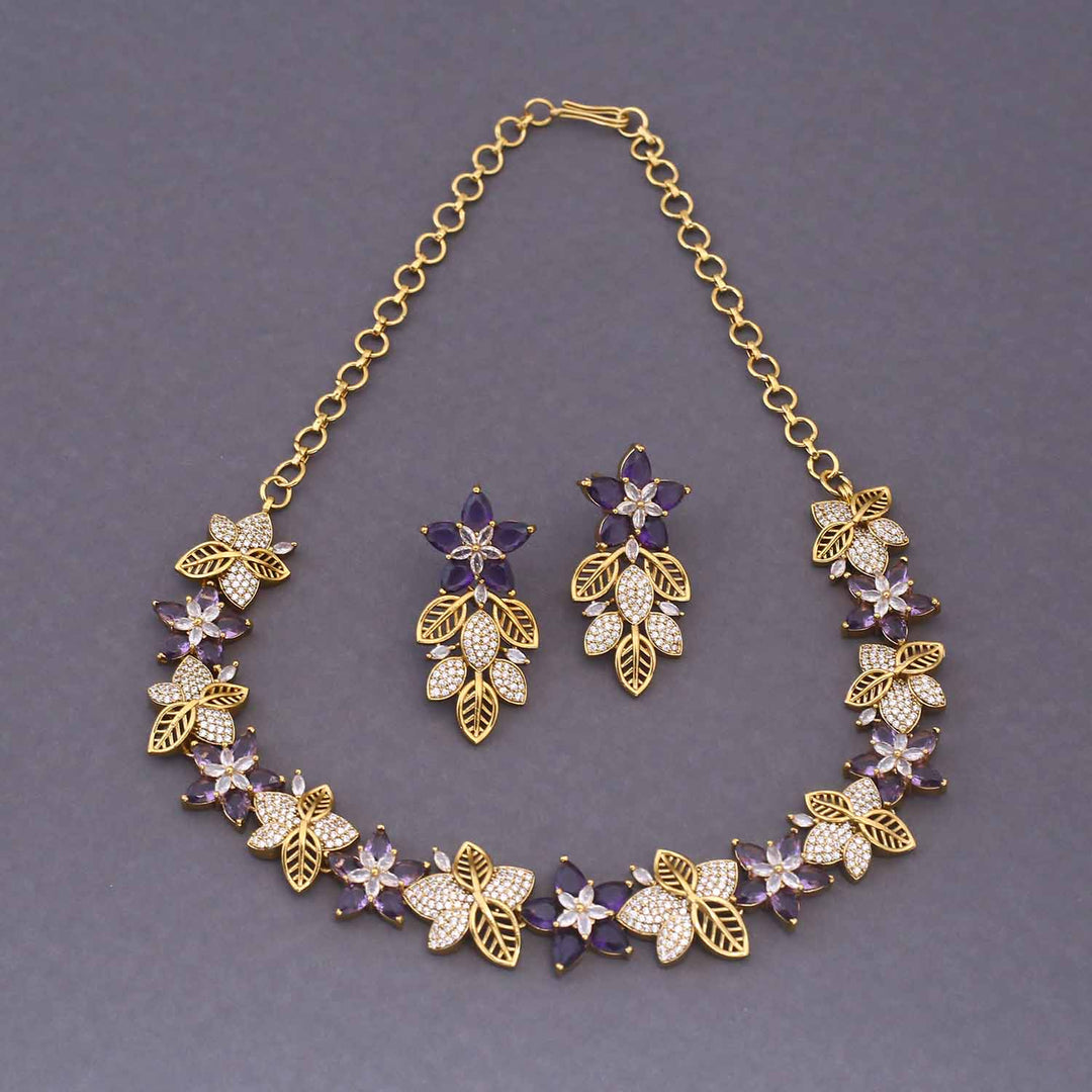 Purple Municca Victorian Jewellery Set - New Arrival