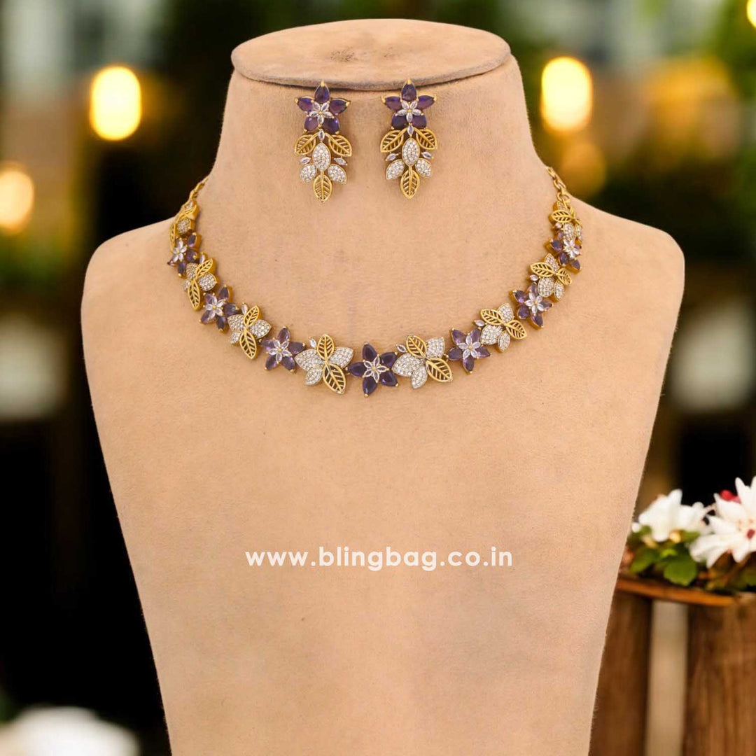 Purple Municca Victorian Jewellery Set - New Arrival