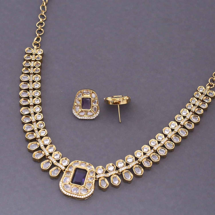 Purple Naria Victorian Jewellery Set - New Arrival