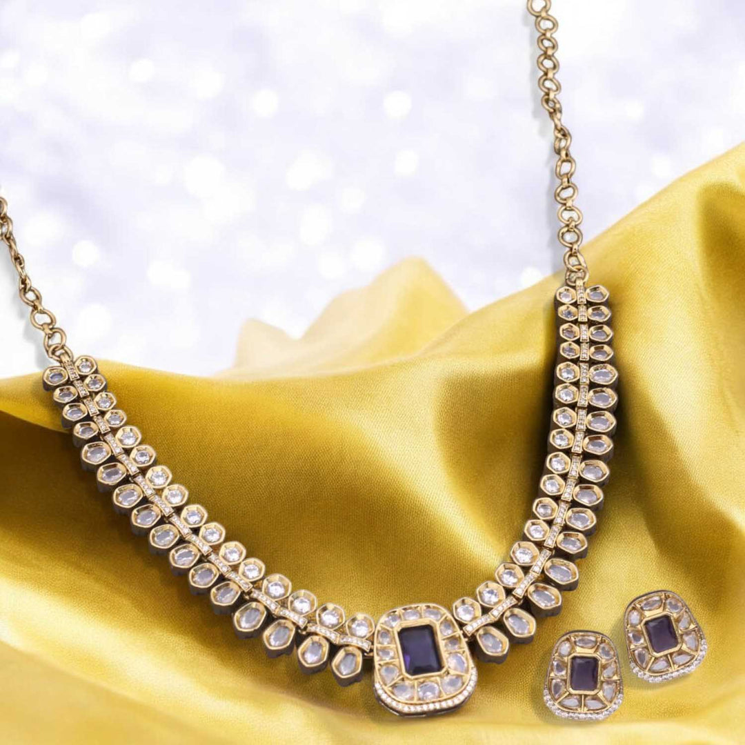 Purple Naria Victorian Jewellery Set - New Arrival