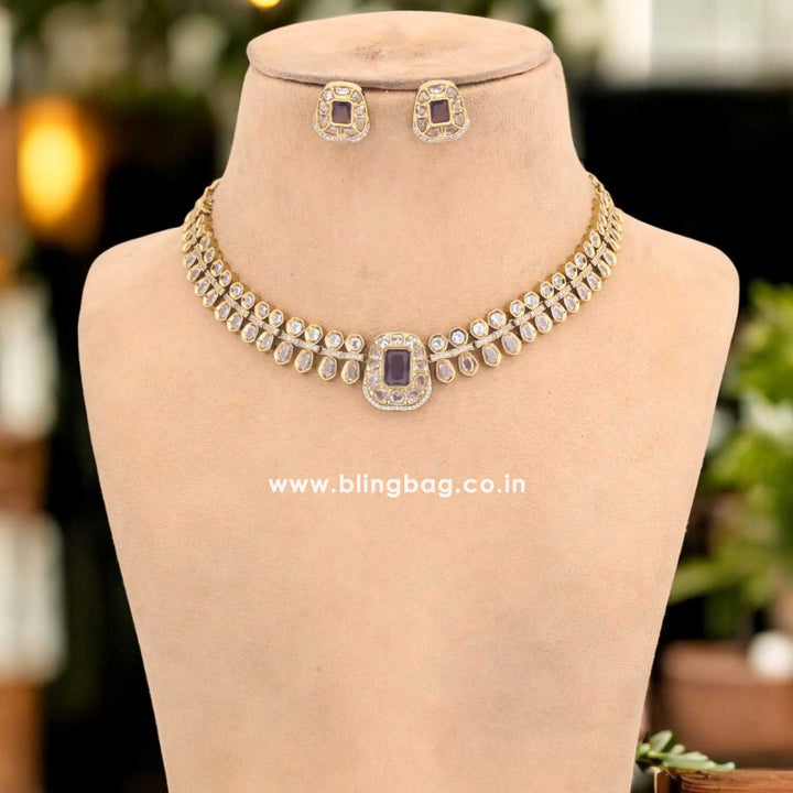 Purple Naria Victorian Jewellery Set - New Arrival