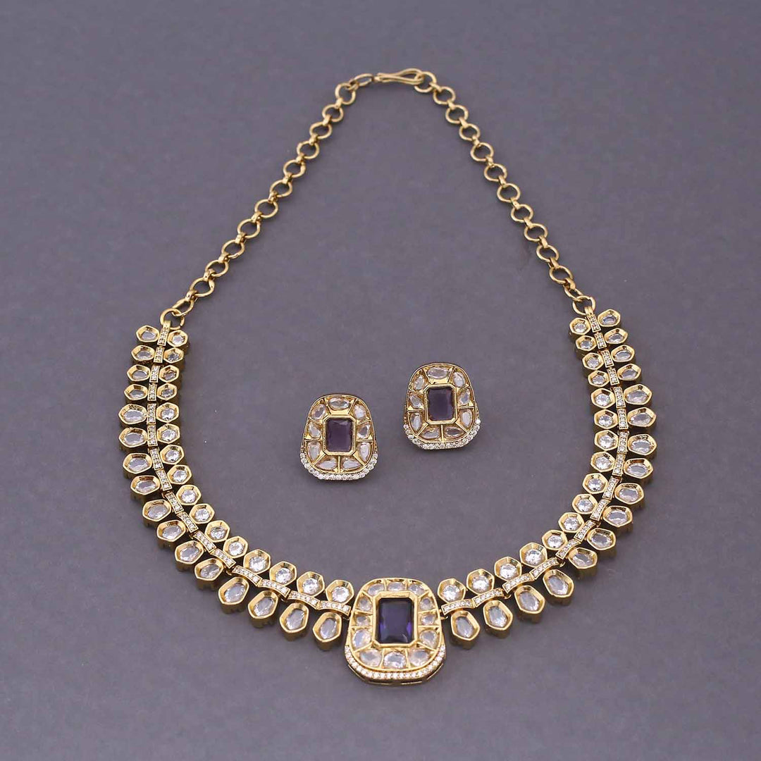 Purple Naria Victorian Jewellery Set - New Arrival