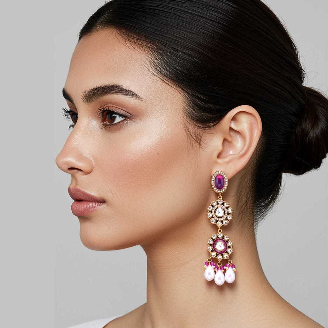 Purple Nimrata Danglers