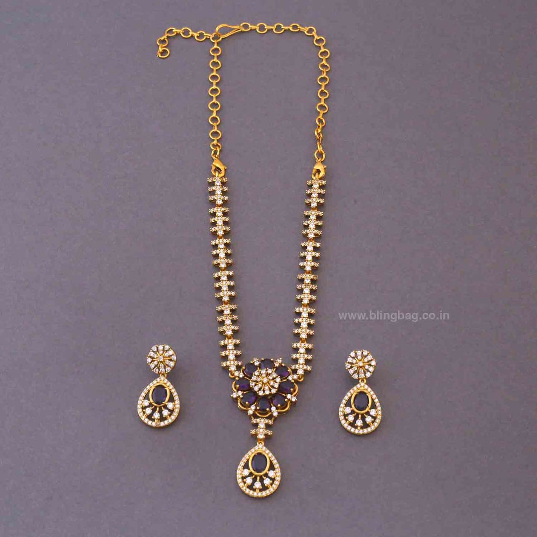 Purple Olisse Victorian Jewellery Set - New Arrival