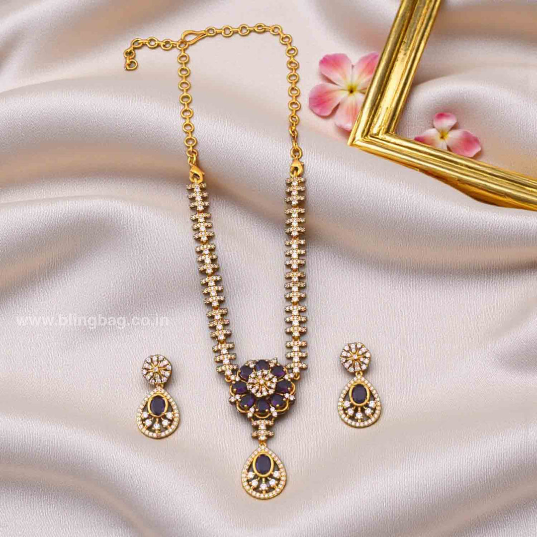 Purple Olisse Victorian Jewellery Set - New Arrival