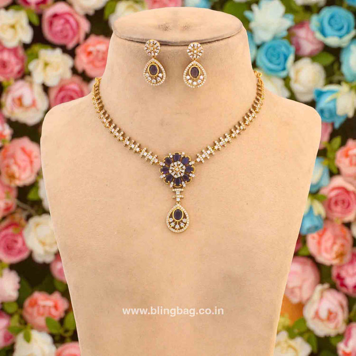 Purple Olisse Victorian Jewellery Set - New Arrival