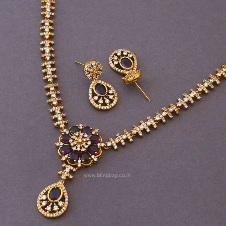 Purple Olisse Victorian Jewellery Set - New Arrival