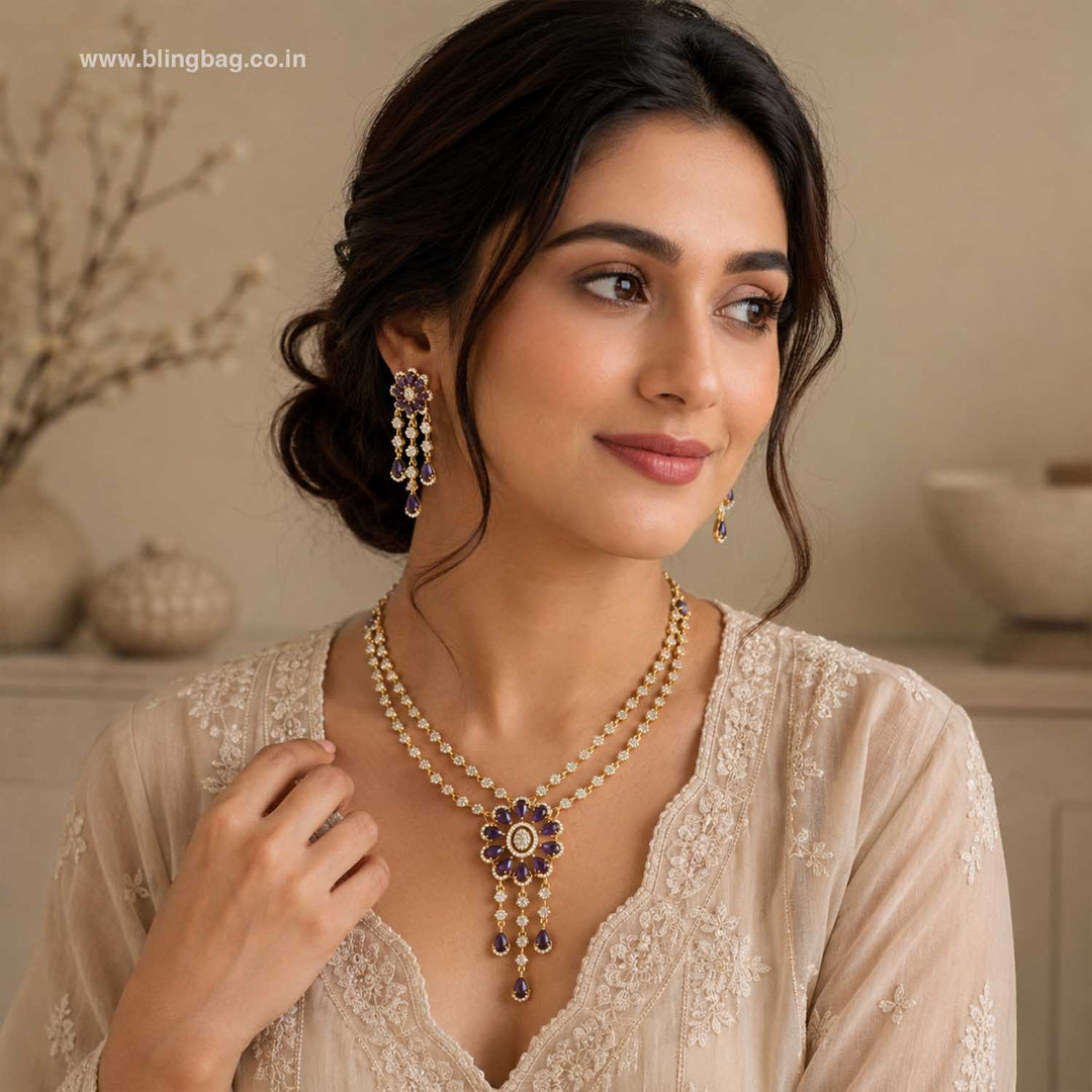 Purple Olitta Victorian Jewellery Set- New Arrivals