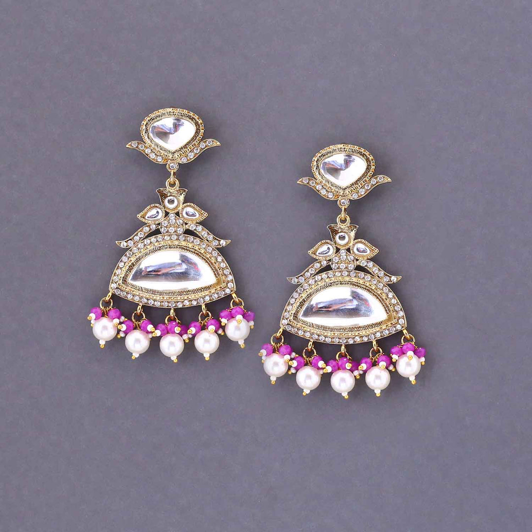 Purple Shahruh Danglers