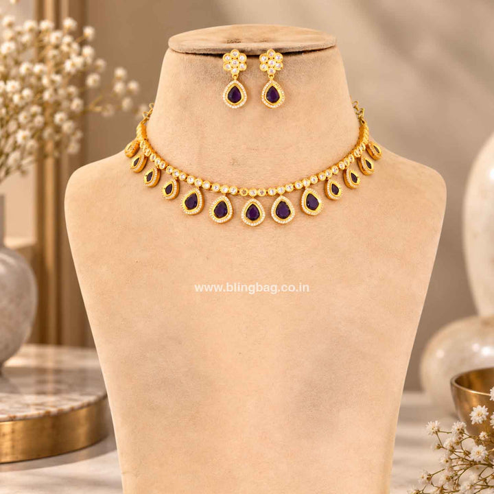 Purple Starlight Victorian Jewellery Set - New Arrival